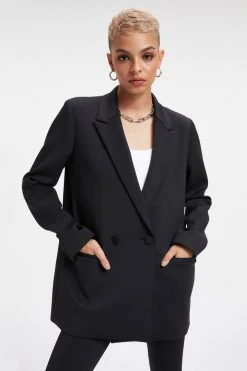 Best Pirce ❤️ GOOD AMERICAN THE SCUBA BOSS BLAZER 2.0 | BLACK001 Tops 🎉 19 GOOD AMERICAN THE SCUBA BOSS BLAZER 2.0 | BLACK001 Tops