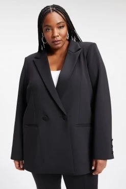 GOOD AMERICAN THE SCUBA BOSS BLAZER 2.0 | BLACK001 Tops