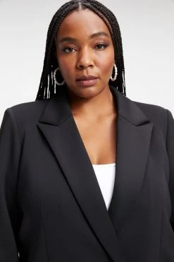 GOOD AMERICAN THE SCUBA BOSS BLAZER 2.0 | BLACK001 Tops