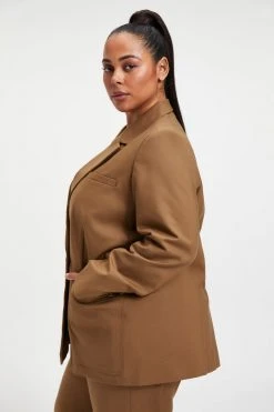 New ❤️ GOOD AMERICAN Tops THE BOSS BLAZER 2.0 | SEPIA001 ⌛ 19 GOOD AMERICAN Tops THE BOSS BLAZER 2.0 | SEPIA001