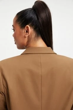 New ❤️ GOOD AMERICAN Tops THE BOSS BLAZER 2.0 | SEPIA001 ⌛ 22 GOOD AMERICAN Tops THE BOSS BLAZER 2.0 | SEPIA001