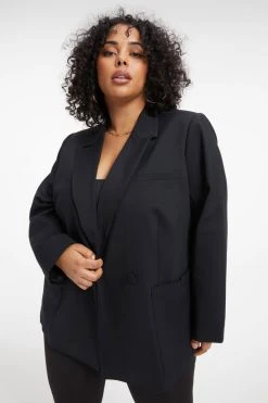 GOOD AMERICAN THE BOSS BLAZER 2.0 | BLACK001 Black Essentials
