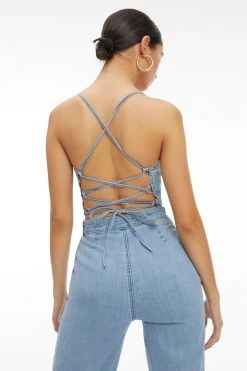 GOOD AMERICAN VACAY PALAZZO JUMPSUIT | BLUE709