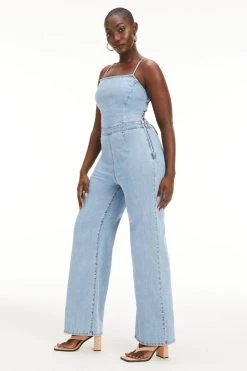 GOOD AMERICAN VACAY PALAZZO JUMPSUIT | BLUE709