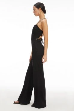 GOOD AMERICAN Jumpsuits VACAY PALAZZO JUMPSUIT | BLACK001
