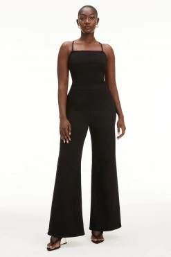 GOOD AMERICAN Jumpsuits VACAY PALAZZO JUMPSUIT | BLACK001