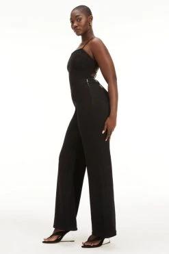 GOOD AMERICAN Jumpsuits VACAY PALAZZO JUMPSUIT | BLACK001