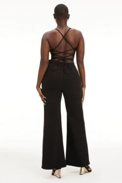 GOOD AMERICAN Jumpsuits VACAY PALAZZO JUMPSUIT | BLACK001