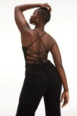 GOOD AMERICAN Jumpsuits VACAY PALAZZO JUMPSUIT | BLACK001