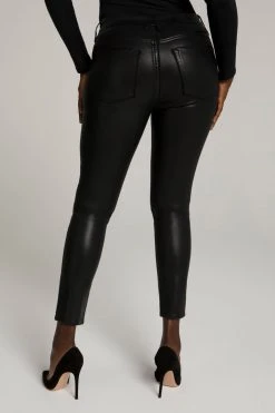 GA-SALE GOOD LEGS COATED | BLACK103 High Waisted