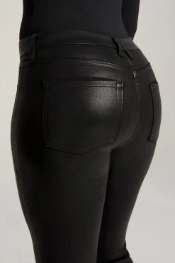 GA-SALE GOOD LEGS COATED | BLACK103 High Waisted