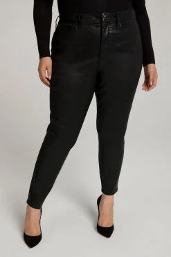 GA-SALE GOOD LEGS COATED | BLACK103 High Waisted