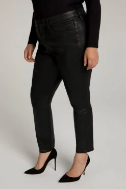 GA-SALE GOOD LEGS COATED | BLACK103 High Waisted