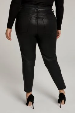 GA-SALE GOOD LEGS COATED | BLACK103 High Waisted