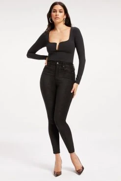 GOOD AMERICAN GOOD LEGS SUEDE-LIKE | BLACK033