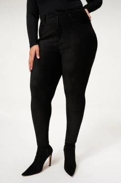 GOOD AMERICAN GOOD LEGS SUEDE-LIKE | BLACK033