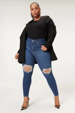 GOOD AMERICAN ALWAYS FITS GOOD LEGS | DEEP BLUE005