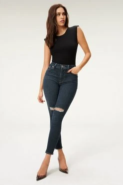 GOOD AMERICAN ALWAYS FITS GOOD LEGS | DEEP BLUE003 High Waisted
