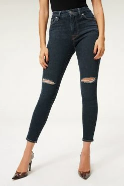 GOOD AMERICAN ALWAYS FITS GOOD LEGS | DEEP BLUE003 High Waisted
