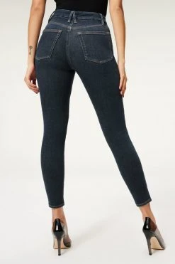 GOOD AMERICAN ALWAYS FITS GOOD LEGS | DEEP BLUE003 High Waisted