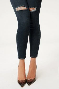 GOOD AMERICAN ALWAYS FITS GOOD LEGS | DEEP BLUE003 High Waisted