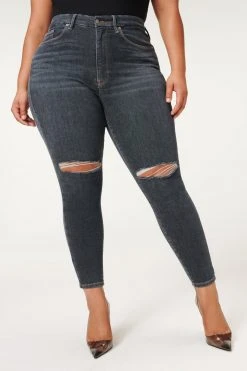 GOOD AMERICAN ALWAYS FITS GOOD LEGS | DEEP BLUE003 High Waisted