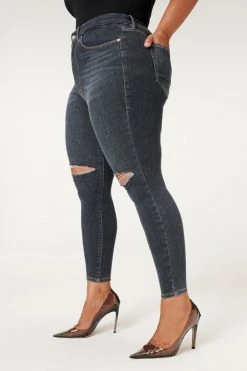 GOOD AMERICAN ALWAYS FITS GOOD LEGS | DEEP BLUE003 High Waisted