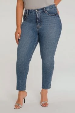 Best Sale ⌛ GOOD AMERICAN GOOD CLASSIC | BLUE510 High Waisted 😀 18 GOOD AMERICAN GOOD CLASSIC | BLUE510 High Waisted