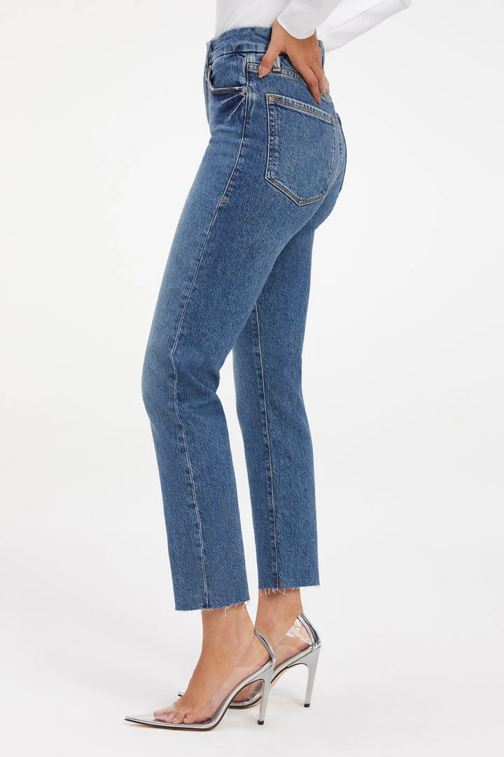 Best Sale ⌛ GOOD AMERICAN GOOD CLASSIC | BLUE510 High Waisted 😀 3 GOOD AMERICAN GOOD CLASSIC | BLUE510 High Waisted