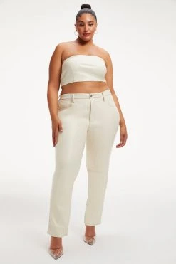 GOOD AMERICAN Tops BETTER THAN LEATHER BANDEAU | BONE001