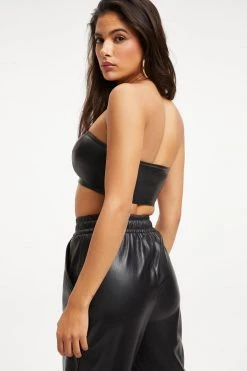 Deals ⭐ GOOD AMERICAN BETTER THAN LEATHER BANDEAU | BLACK001 ⌛ 25 GOOD AMERICAN BETTER THAN LEATHER BANDEAU | BLACK001
