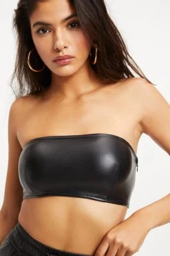 Deals ⭐ GOOD AMERICAN BETTER THAN LEATHER BANDEAU | BLACK001 ⌛ 21 GOOD AMERICAN BETTER THAN LEATHER BANDEAU | BLACK001