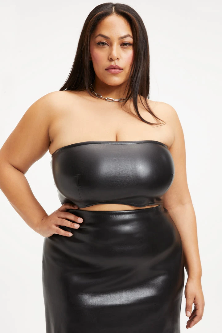 Deals ⭐ GOOD AMERICAN BETTER THAN LEATHER BANDEAU | BLACK001 ⌛ 12 GOOD AMERICAN BETTER THAN LEATHER BANDEAU | BLACK001