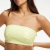 GOOD AMERICAN BETTER THAN LEATHER BANDEAU | KEY LIME001
