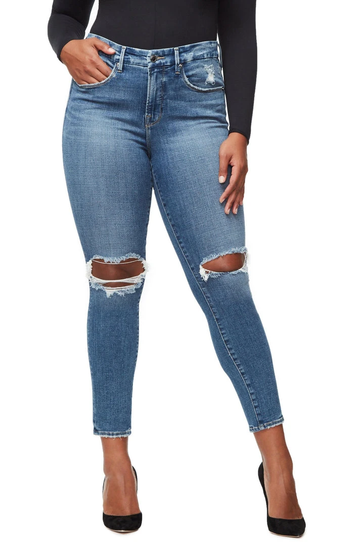 Cheap ๐ GOOD AMERICAN GOOD LEGS CROP | BLUE261 High Waisted ๐ฏ 7 GOOD AMERICAN GOOD LEGS CROP | BLUE261 High Waisted