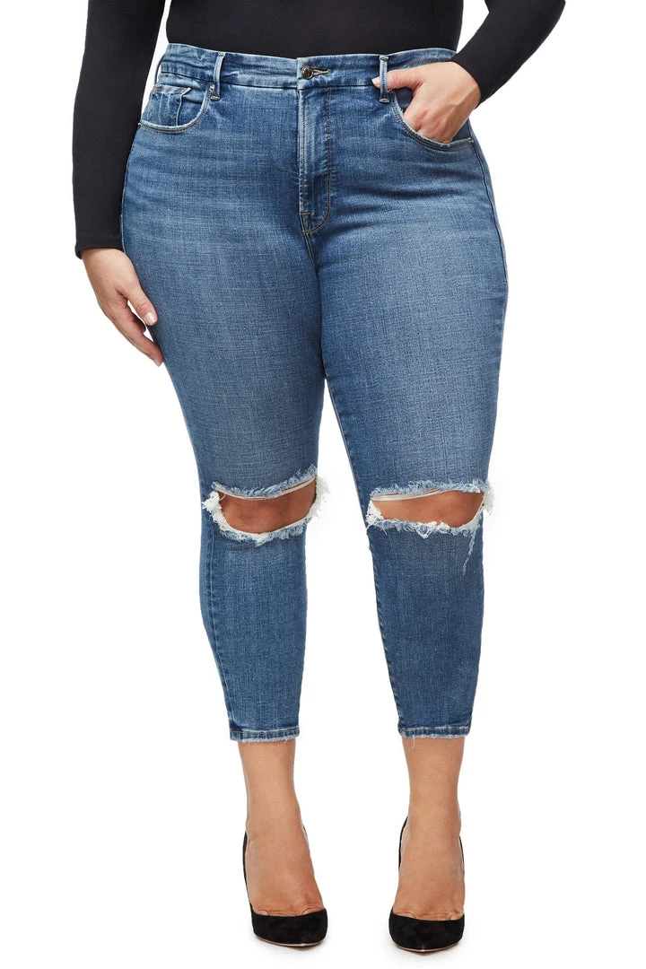 Cheap ๐ GOOD AMERICAN GOOD LEGS CROP | BLUE261 High Waisted ๐ฏ 10 GOOD AMERICAN GOOD LEGS CROP | BLUE261 High Waisted