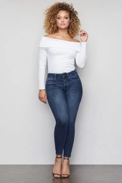 GA-SALE GOOD LEGS CROP | BLUE260 High Waisted