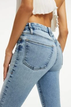 Brand new 👍 GOOD AMERICAN GOOD LEGS CROP CHEWED HEM | INDIGO147 🛒 16 GOOD AMERICAN GOOD LEGS CROP CHEWED HEM | INDIGO147