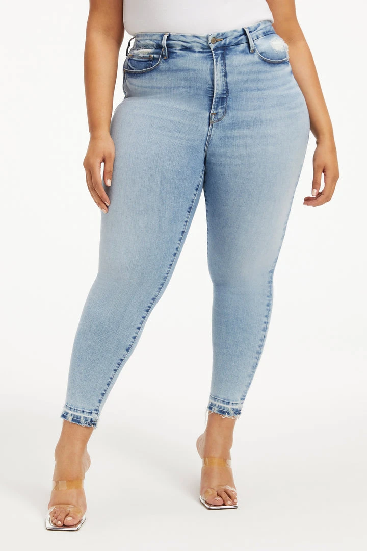 Brand new 👍 GOOD AMERICAN GOOD LEGS CROP CHEWED HEM | INDIGO147 🛒 7 GOOD AMERICAN GOOD LEGS CROP CHEWED HEM | INDIGO147