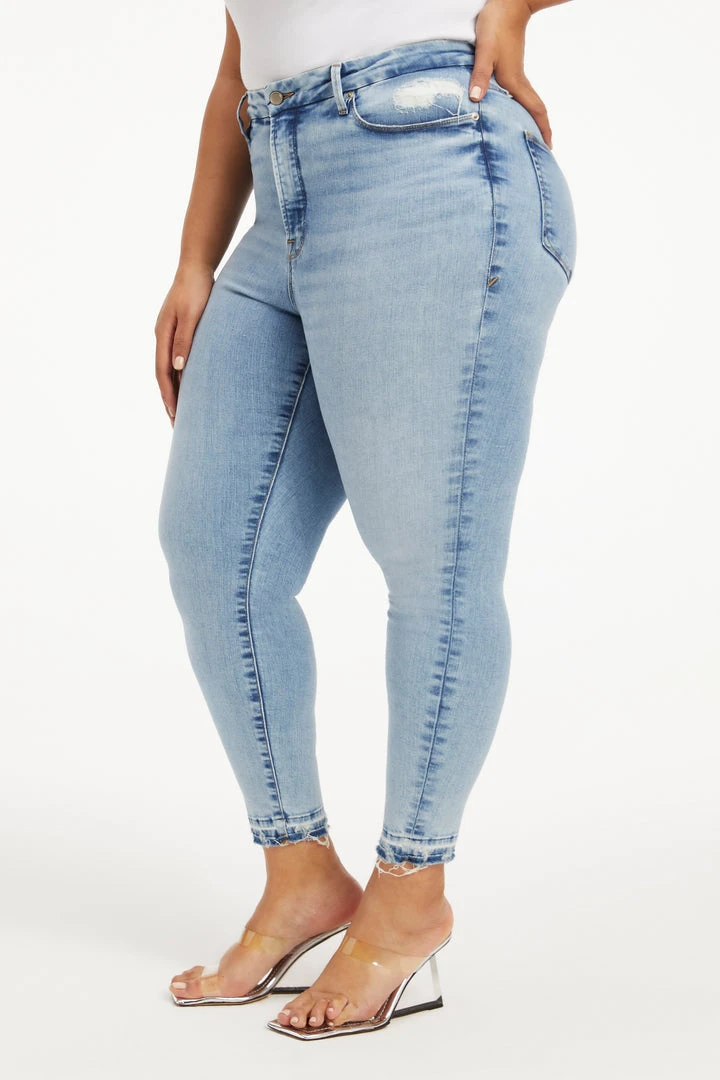 Brand new 👍 GOOD AMERICAN GOOD LEGS CROP CHEWED HEM | INDIGO147 🛒 8 GOOD AMERICAN GOOD LEGS CROP CHEWED HEM | INDIGO147