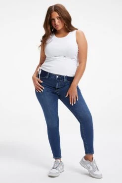 GOOD AMERICAN MATERNITY GOOD LEGS CROP | BLUE615