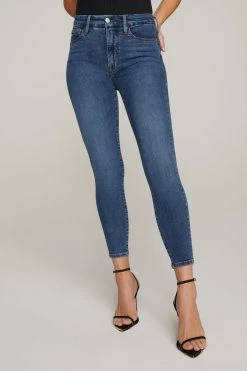 GOOD AMERICAN Skinny GOOD LEGS CROP EXTREME V | BLUE615