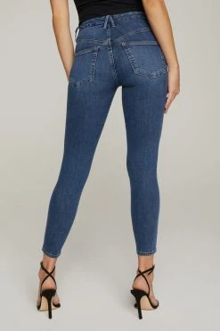 GOOD AMERICAN Skinny GOOD LEGS CROP EXTREME V | BLUE615