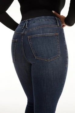 GA-SALE GOOD LEGS CHEWED HEM | BLUE661 High Waisted