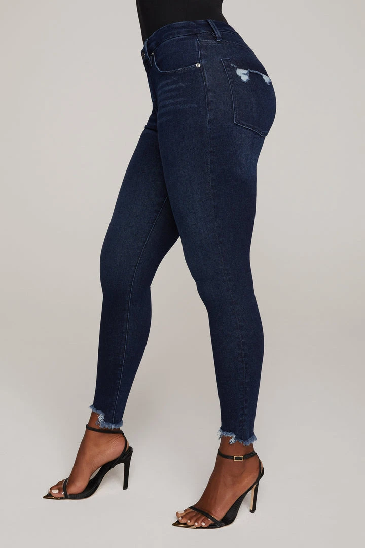 Coupon 🥰 GOOD AMERICAN Skinny GOOD LEGS CHEW BACK POCKETS | BLUE608 😉 4 GOOD AMERICAN Skinny GOOD LEGS CHEW BACK POCKETS | BLUE608