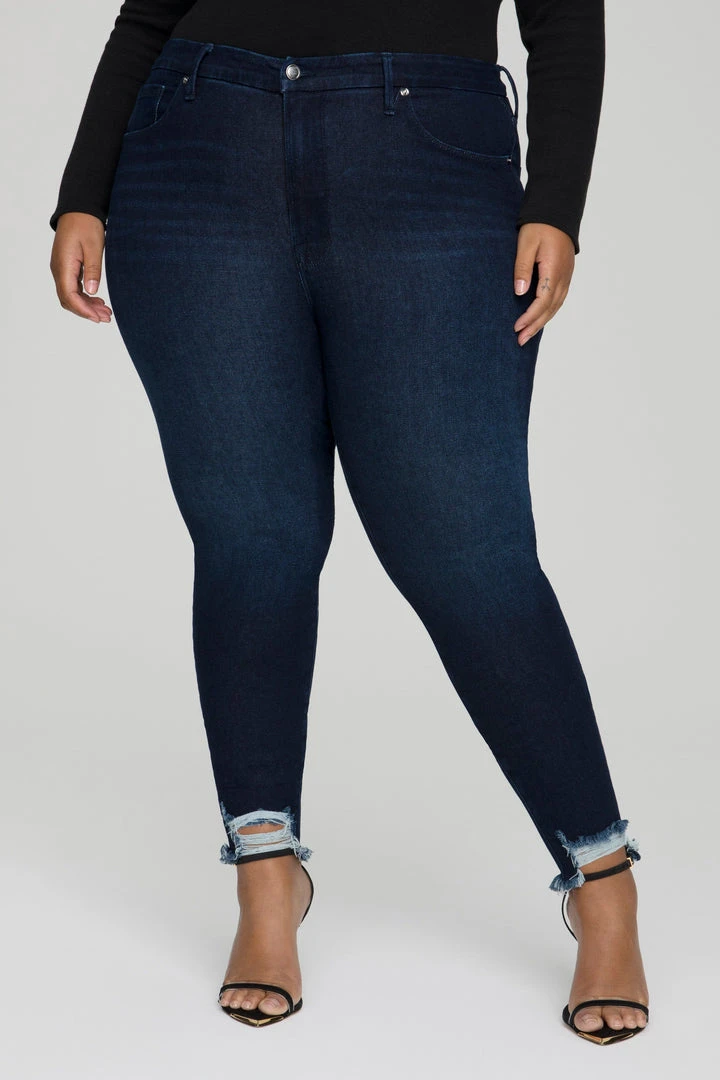 Coupon 🥰 GOOD AMERICAN Skinny GOOD LEGS CHEW BACK POCKETS | BLUE608 😉 14 GOOD AMERICAN Skinny GOOD LEGS CHEW BACK POCKETS | BLUE608