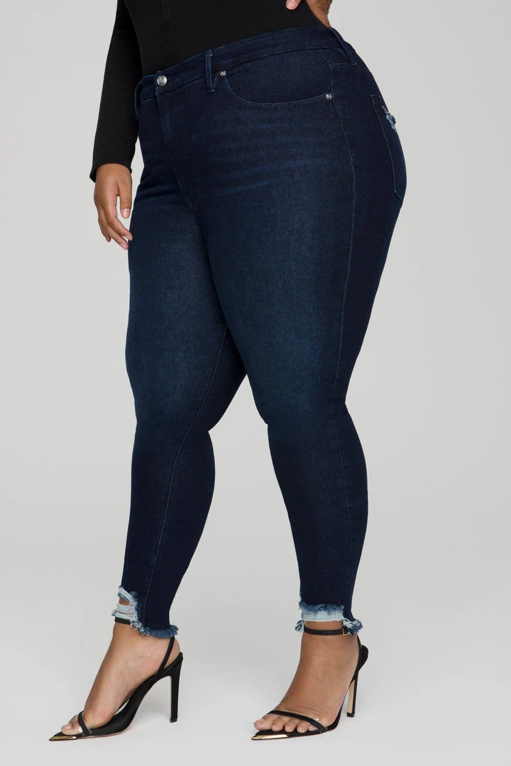 Coupon 🥰 GOOD AMERICAN Skinny GOOD LEGS CHEW BACK POCKETS | BLUE608 😉 15 GOOD AMERICAN Skinny GOOD LEGS CHEW BACK POCKETS | BLUE608