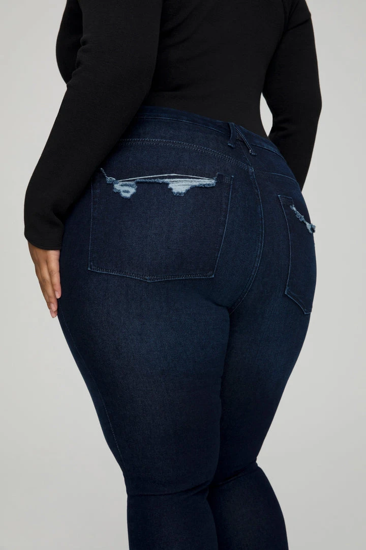 Coupon 🥰 GOOD AMERICAN Skinny GOOD LEGS CHEW BACK POCKETS | BLUE608 😉 17 GOOD AMERICAN Skinny GOOD LEGS CHEW BACK POCKETS | BLUE608