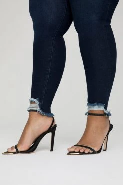 Coupon 🥰 GOOD AMERICAN Skinny GOOD LEGS CHEW BACK POCKETS | BLUE608 😉 37 GOOD AMERICAN Skinny GOOD LEGS CHEW BACK POCKETS | BLUE608