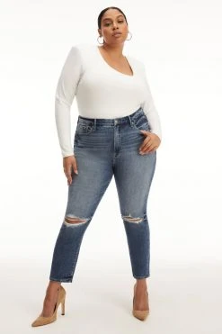 Flash Sale ⌛ GOOD AMERICAN GOOD LEGS CIGARETTE | BLUE673 ✨ 31 GOOD AMERICAN GOOD LEGS CIGARETTE | BLUE673